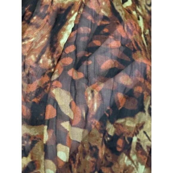 Ruby Road brown pleated maxiskirt, 8, bohemian, flowy, prairiecore, western - Picture 3 of 5